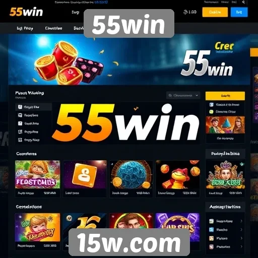 Análise da interface do usuário do site 55win