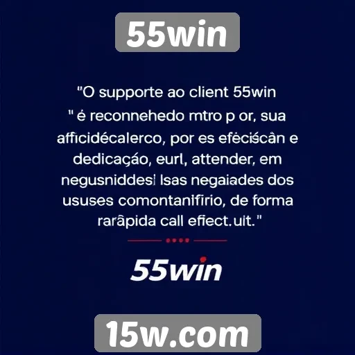 Suporte ao cliente do 55win se destaca por eficiência