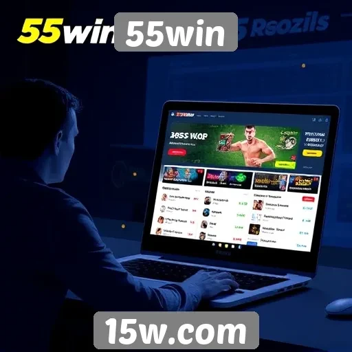 Análise das funcionalidades do site 55win