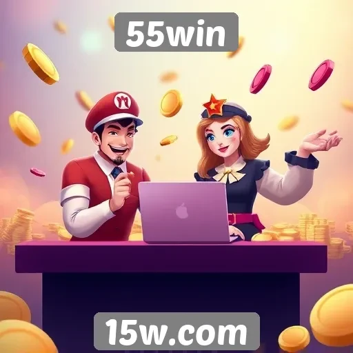 Análise das funcionalidades do site de jogos 55win